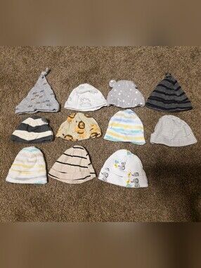 💓 3/$15 Lot Of 11 Baby Boy's Hats